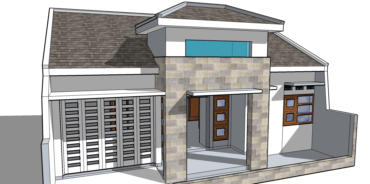 Desain Rumah 3 Kamar Tidur Dengan Garasi IdeRUANG